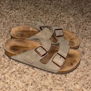 Taupe Arizona Birkenstocks